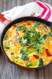 You can create a range. Easy Garden Veggie Frittata Recipe High Protein Healthy Fitness Meals