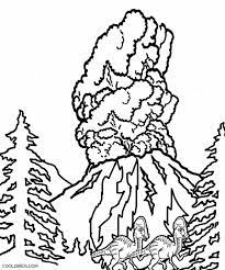 A violent, but beautiful natural event of a volcano eruption is my inspiration for this watercolor tutorial. Coloring Pages For Kids Volcano Drawing With Crayons