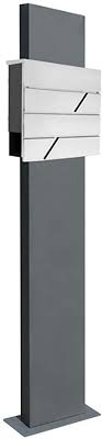 Dans un style intemporel classique, la boîte aux lettres sur pieds manhattan est un vrai multitalent avec une section journal intégrée. Boite Aux Lettres Avec Support Socle Piedestal Acier Inox Anthracite Selection V2aox Version 1 Pied Large Anthracite Design 02 Amazon Fr Bricolage