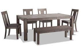 Get bob's discount on quality furniture for your home! Summit 42 X 78 Gray 6 Piece Dining Set With Storage Bench Dining Set Small Dining Upholstered Dining Chairs