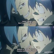 Gurren Lagann Believe In The Me That Believes In You Crunchyroll On Instagram Today S Motivation Gurrenlagann Kamina Simon Ttgl Yokolittner Gurren Lagann Kamina Gurren Lagann Anime Love