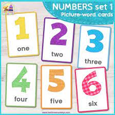 These flashcards cover the numbers one to ten. Free Printable Colour Flashcards Tea Time Monkeys
