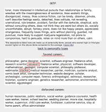 Look At Those Careers Philosopher Astronaut Forensic Anthropologist And Assassin Yes I Knew It Was Me Intp Personality Intp Personality Type Intp Careers