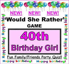 When a friend or family member is nearing a milestone birthday, you have the perfect excuse for going all out on a birthday bash. How Well Do You Know 40th Birthday Girl Quiz 10 Sheets Fun Celebration Game Party Supplies Home Garden