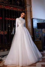 Vivian S Bridal 2019 Hot Long Sleeve High Neck Muslim Wedding Dress Vintage Sequin Lace Appli Wedding Dresses High Neck Wedding Dress Wedding Dress Long Sleeve