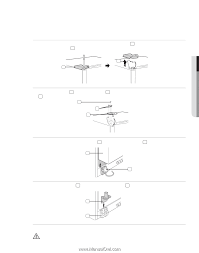 Remove the lower hinge 1_ setting up 1 and the ground screw. Removing The Freezer Door Reattaching The Freezer Doors Parts Samsung Rs261mdwp User Manual User Manual Ver 1 0 English Page 13