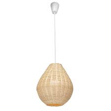 Brilliant Cuba Diy Plug In Whitewash Rattan Pendant Bunnings Warehouse Types Of Lighting Pendant Rattan