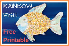 If your child loves interacting. Rainbow Fish Printable Taming Little Monsters