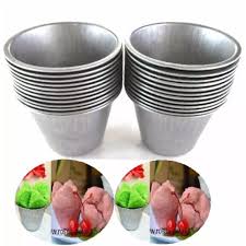 Kue mangkok tanpa tape bahanyaa apa aj. Surya 24 Pcs Cetakan Kue Mangkok 6 5cm Aluminium Pres Lazada Indonesia