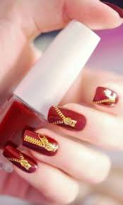 Top 25 Zipper Nail Art Designs Red Nail Art Nail Designs Nail Art Designs