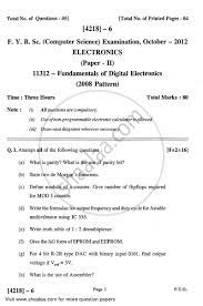 Get started with a free account. Fundamentals Of Digital Electronics 2012 2013 B Sc Computer Science Semester 2 Fybsc Question Paper With Pdf Download Shaalaa Com