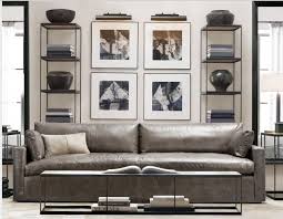 Modern leather living room furniture ideas. Grey Leather Sofa Small Apartment Living Room Small Apartment Decorating Living Room Living Room Decor Apartment