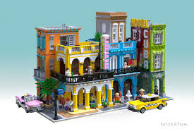 Cafe Havana And Cuba Hotel Lego House Lego Design Lego Architecture