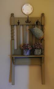 Upcycled Chair Old Chair Shelf Repurposed Chair Back Old Chair Old Chairs Chair Backs