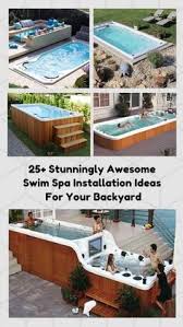 25 Stunningly Awesome Swim Spa Installation Ideas For Your Backyard Swim Spa Swim Spa Landscaping Indoor Swim Spa