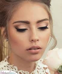 Hochzeits Make Up Mit Geschwungenem Lidstrich Make Up Braut Braut Make Up Lippen Schminken