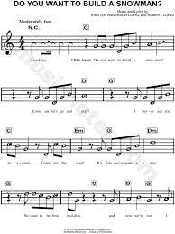 Do You Want To Build A Snowman From Frozen Sheet Music For Beginners In G Major Download Print Clarinet Sheet Music Violin Sheet Music Clarinet Music