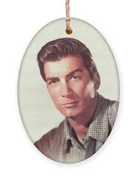 Ray Danton, Vintage Actor #1 Ornament by Esoterica Art Agency