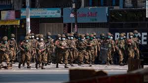 Myanmar's military has seized power and declared a state of emergency for one year following myanmar's military has imposed an 8pm to 6am curfew across the country. Myanmar Protesters Trapped In Late Night Standoff As Military Tries To Silence Independent Media Cnn
