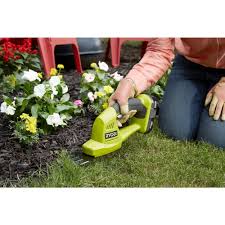 Ryobi One 18 Volt Lithium Ion Cordless Grass Shear And Shrubber Trimmer 1 3 Ah Battery And Charger Included P2910 The Home Depot Garden Power Tools Garden Hand Tools Ryobi