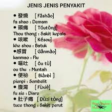 Temukan segera yang anda cari: Kosakata Nama Nama Penyakit Dalam Bahasa Mandarin Belajar Mandarin