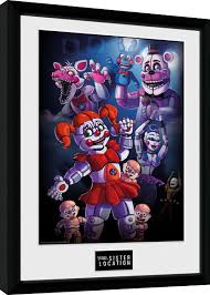 Check spelling or type a new query. Five Nights At Freddys Sister Location Group Framed Poster Buy At Europosters