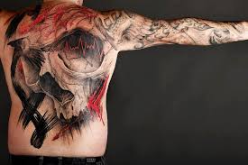 It is quite a unique tattoo wherein some beautiful moon designs are drawn over the spine. 30 Full Back Skull Tattoos