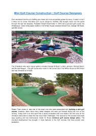 Or do you like designing and architecture? Make Your Own Putt Putt Course Build A Miniature Golf Course Mini G