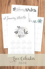 Free 2020 Calendar Download Print Calendar Calendar Download Planner Calendar