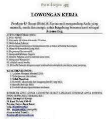 Apabila lowongan kerja hotel bogor yang anda kehendaki tidak ditemukan, silakan untuk mencari via tab menu di atas atau search form lokerhotel.com di bawah ini. Urgent Lowongan Kerja Info Lowongan Kerja Bogor Facebook