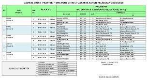 Soal ujian sekolah sd kelas 6 mapel bahasa jawa ilmuguru. Jadwal Ujian Praktik Sma Fons Vitae 2 Marsudirini Jakarta