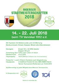 Moerser Stadtmeisterschaften 2018 Tc Sportpark Moers Asberg E V