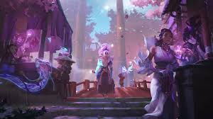 Yasuo Flor Espiritual Ilustracoes Personagens Fanart Sendero zen de piedras en pantalla ancha. yasuo flor espiritual ilustracoes