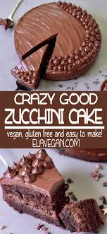 Chocolate Zucchini Cake Vegan Gluten Free Oil Free Recipe Elavegan Dairy Free Cake Dairy Free Dessert Gluten Free Chocolate