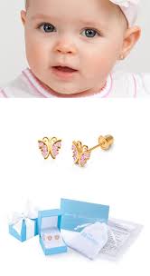 14k Gold Baby Earrings With Safety Screw Backs Perfect For Your Child S Jewelry Box Baby Earrings Kids Earrings Gold Earrings For Kids