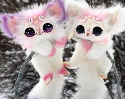 Hand Made Stuffed Toys By Gakmancreatures On Etsy Cute Animals Baby Animals Funny Rainbow Kittens