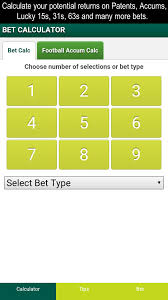 The in play betting is instantly accessible by the main menu on the bottom of the screen and we have always found the lines to be good with the sportsbook. Bet Odds Calculator With Tips For Android Apk Download