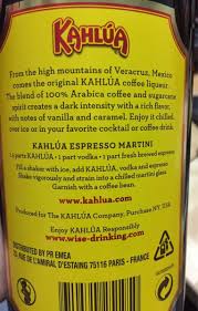 You may unsubscribe at any time. Kahlua Liqueur 20Âº