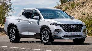 Bikes and surfboards can be carried in the bed but the truck's smaller stature means it's easier to load. 2021 Hyundai Santa Cruz Pickup Rendered Based On Spy Photo Of Bare Body Carscoops