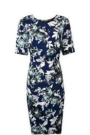 Marks Spencer Size 12 L Navy Blue Floral Print Dress M S M And S Fashion Clothing Shoe In 2020 Navy Blue Floral Print Dress Floral Print Dress Clothes For Women