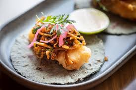1/2 head shredded savoy cabbage, 1/4 cup. Sofitel Mexico City Reforma Baja Style Fish Taco