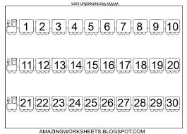 Train Number Chart 1 30 To Put On Wall Printable Numbers Number Line Free Printable Numbers