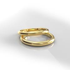 Un anillo de bodas de oro bicolor será la elección perfecta si quieren un anillo diferente y moderno. Bold 2 5mm Argollas De Matrimonio De Oro Estilo Ingles