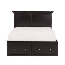 Practical storage for an extra pillow, comforter or bedspread.made of solid wood, which is a durable and warm natural material.adjustable bed sides allow you to use mattresses of different thicknesses.the 4 large. Spencer Black King Storage Bed Mealey S Furniture