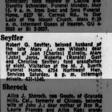 Obituary for Robert Seyffer