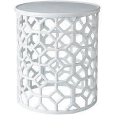 Black And White End Table Artistic Weavers Athina White Accent Table White Accent Table End Tables Metal Accent Table