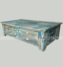 Multicolor Painted Centre Coffee Table With Drawer Antique Coffee Tables Painted Coffee Tables Coffee Table With Drawers
