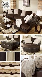 Sectionals Living Room Furniture Brown And Cream White Tan Victory Sofa Sectional Brown Living Room Decor Living Room Decor Brown Couch Brown Living Room