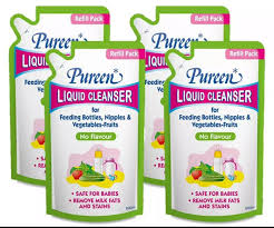 Feeding bottles, teats, pacifiers, toys) as well as fruits and vegetables. Grace S Online Shop Pureen Liquid Cleanser Pack Of 4 18 For 4 Packs Facebook