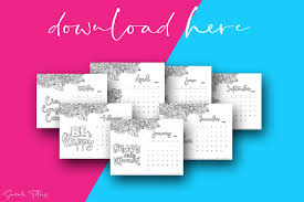 Free printable calendar 2021 template are available here in blank & editable format. Beautiful Artwork 2021 Printable Calendars For Free Sarah Titus From Homeless To 8 Figures